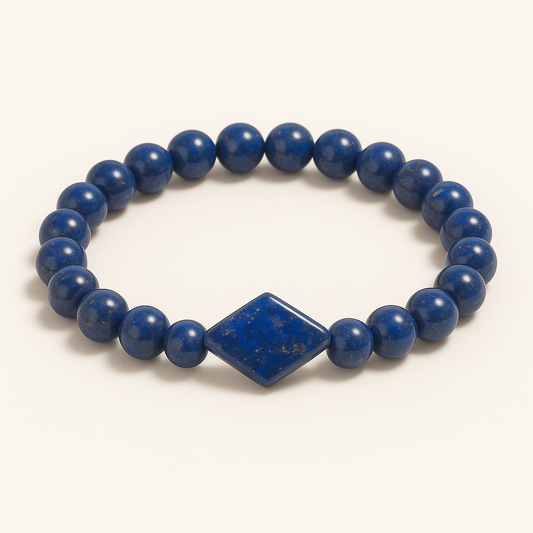 Bracelet Lapis-Lazuli "Collection Mosaïque" (Afghanistan A