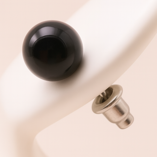 Boucles d’oreilles Obsidienne Noire "Collection Perle" (Mexique A)