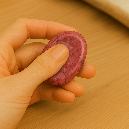 Galet Anti-Stress en Rhodonite