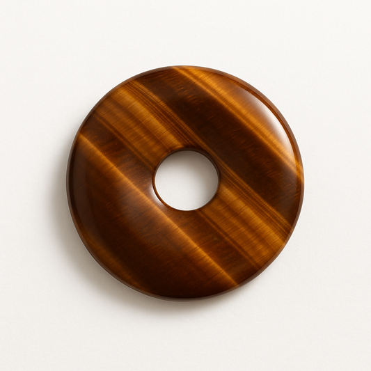 Collier Donuts Oeil-de-tigre