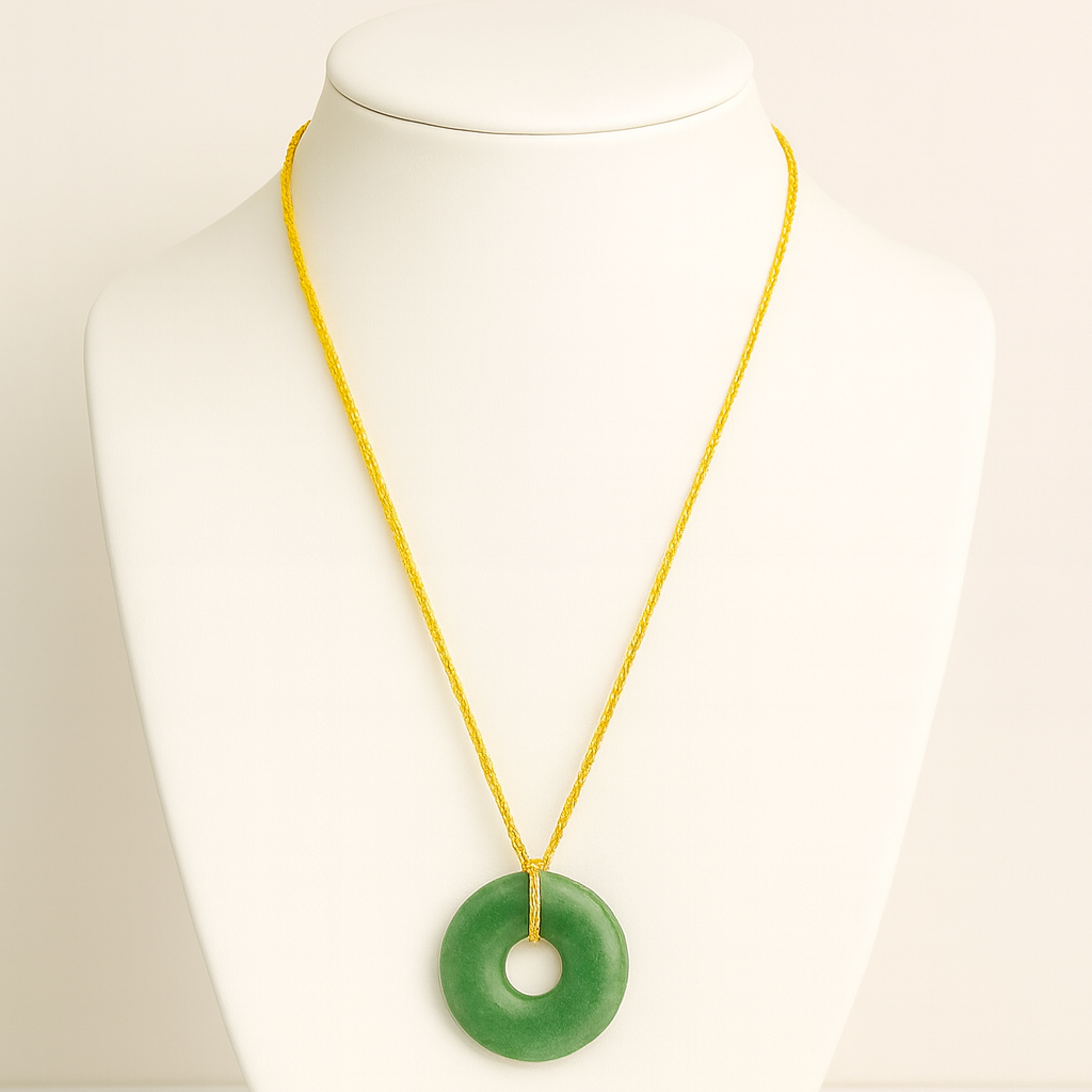 Collier Donuts Aventurine Verte
