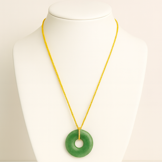 Collier Donuts Aventurine Verte