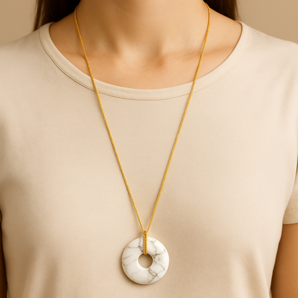 Collier Donuts Howlite