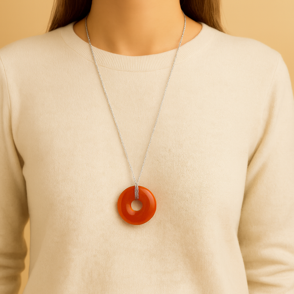 Collier Donuts Cornaline