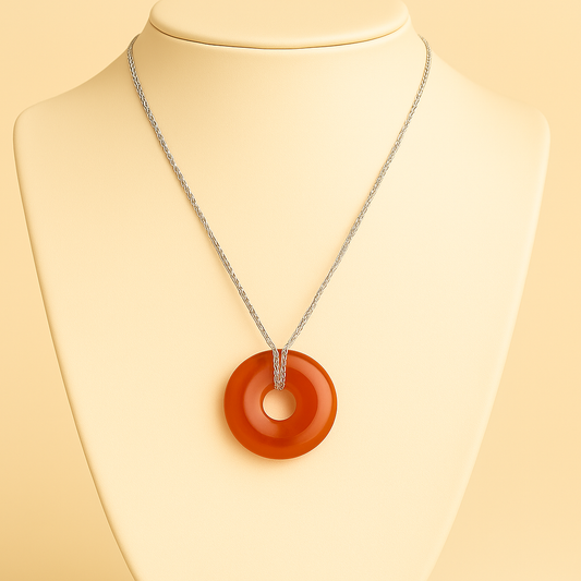 Collier Donuts Cornaline (Brésil A)