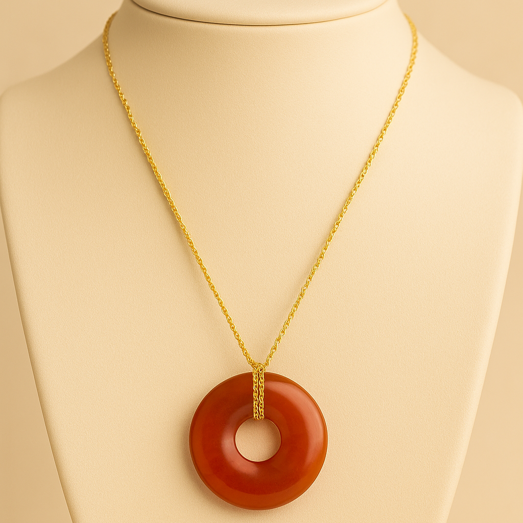 Collier Donuts Cornaline