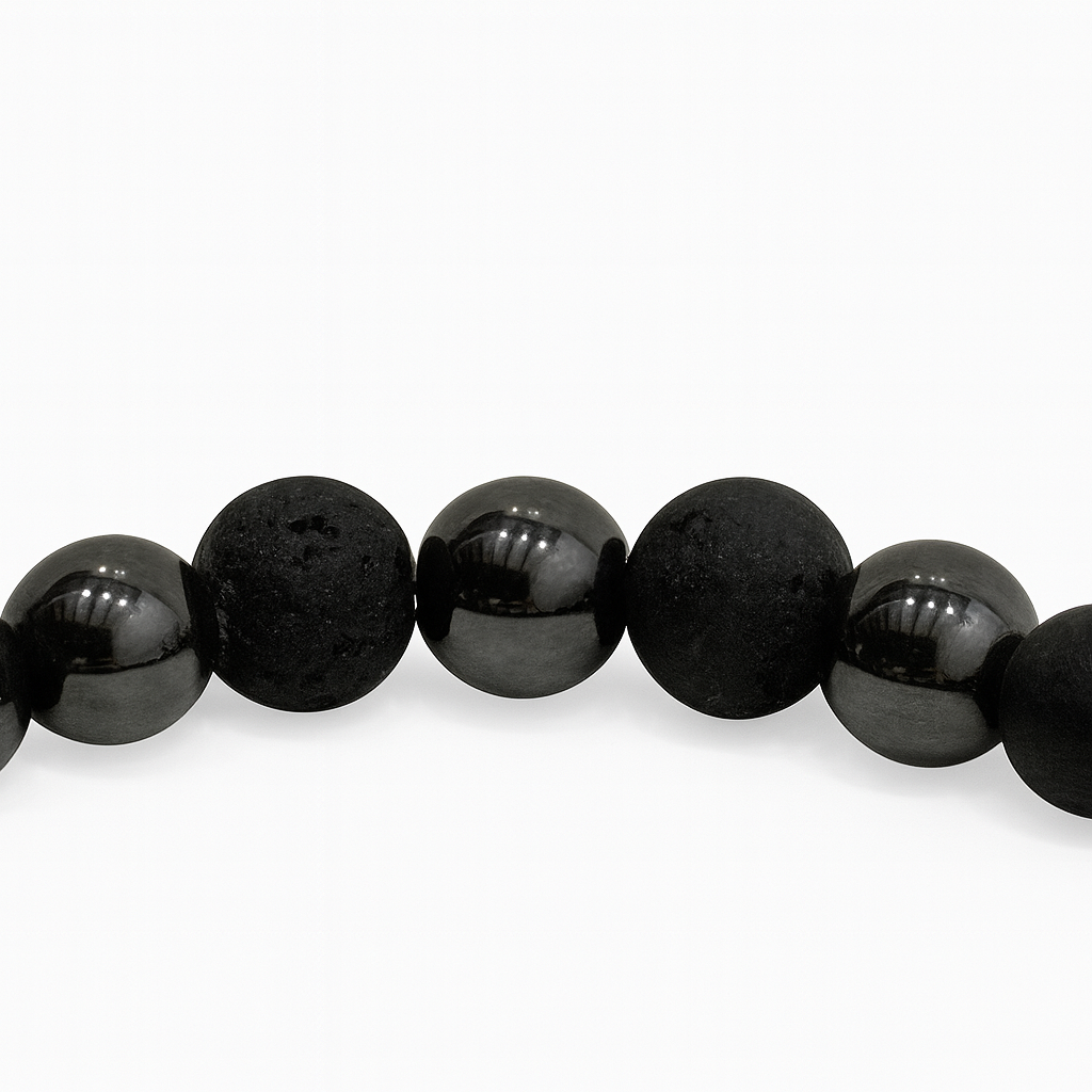 Bracelet Hématite "Collection Volcanique"