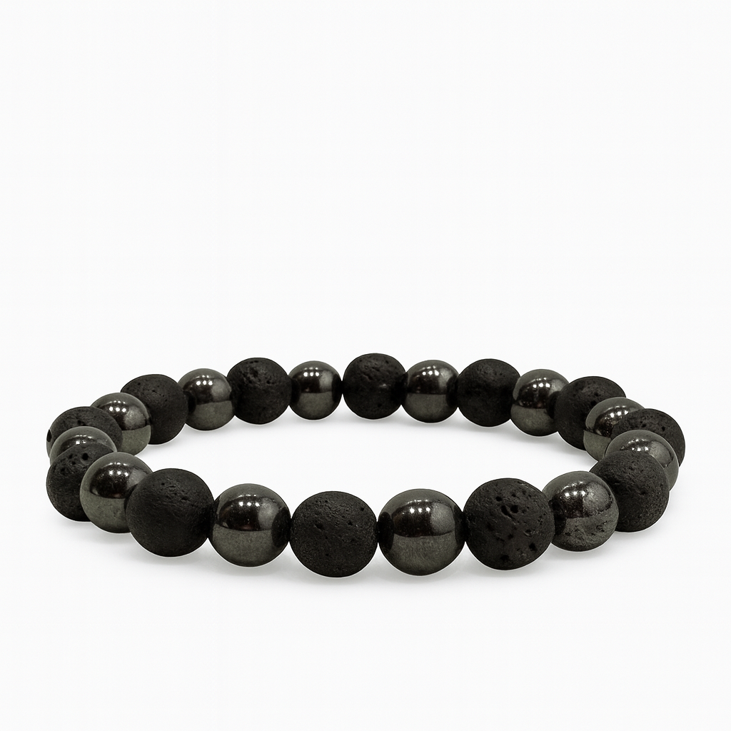Bracelet Hématite "Collection Volcanique"