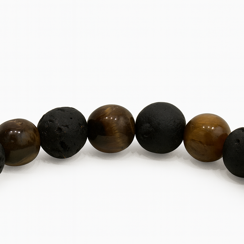 Bracelet Œil de Tigre "Collection Volcanique"