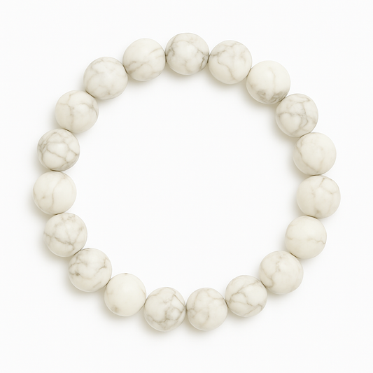 Bracelet Howlite "Collection Essentielle" (Zimbabwe A)