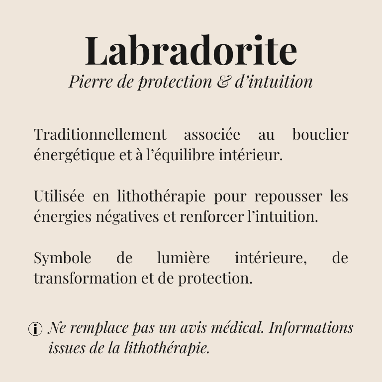 Galet Anti-Stress en Labradorite