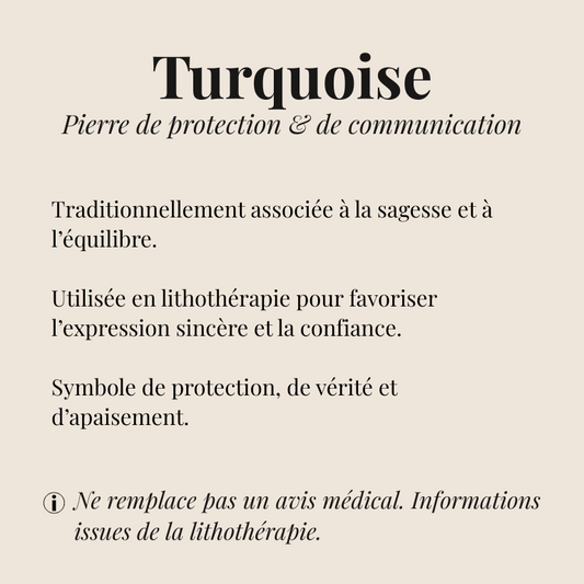 Bague Orion « Collection Constellation » (Turquoise AAA, Chine)