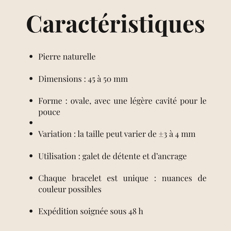 Galet Anti-Stress en Cristal de Roche