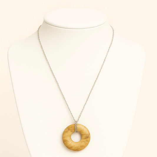 Collier Donuts Jaspe paysage (Namibie A)