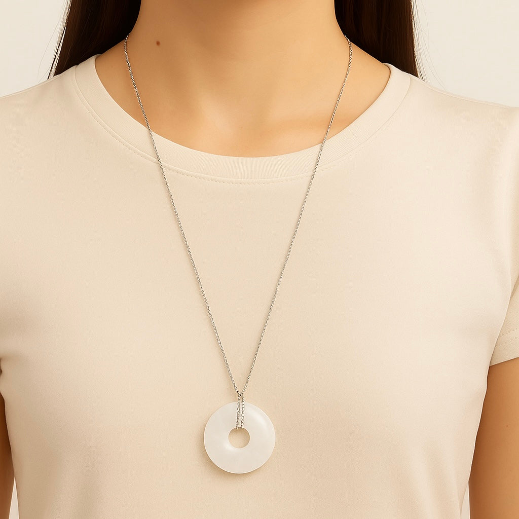 Collier Donuts Cristal de Roche