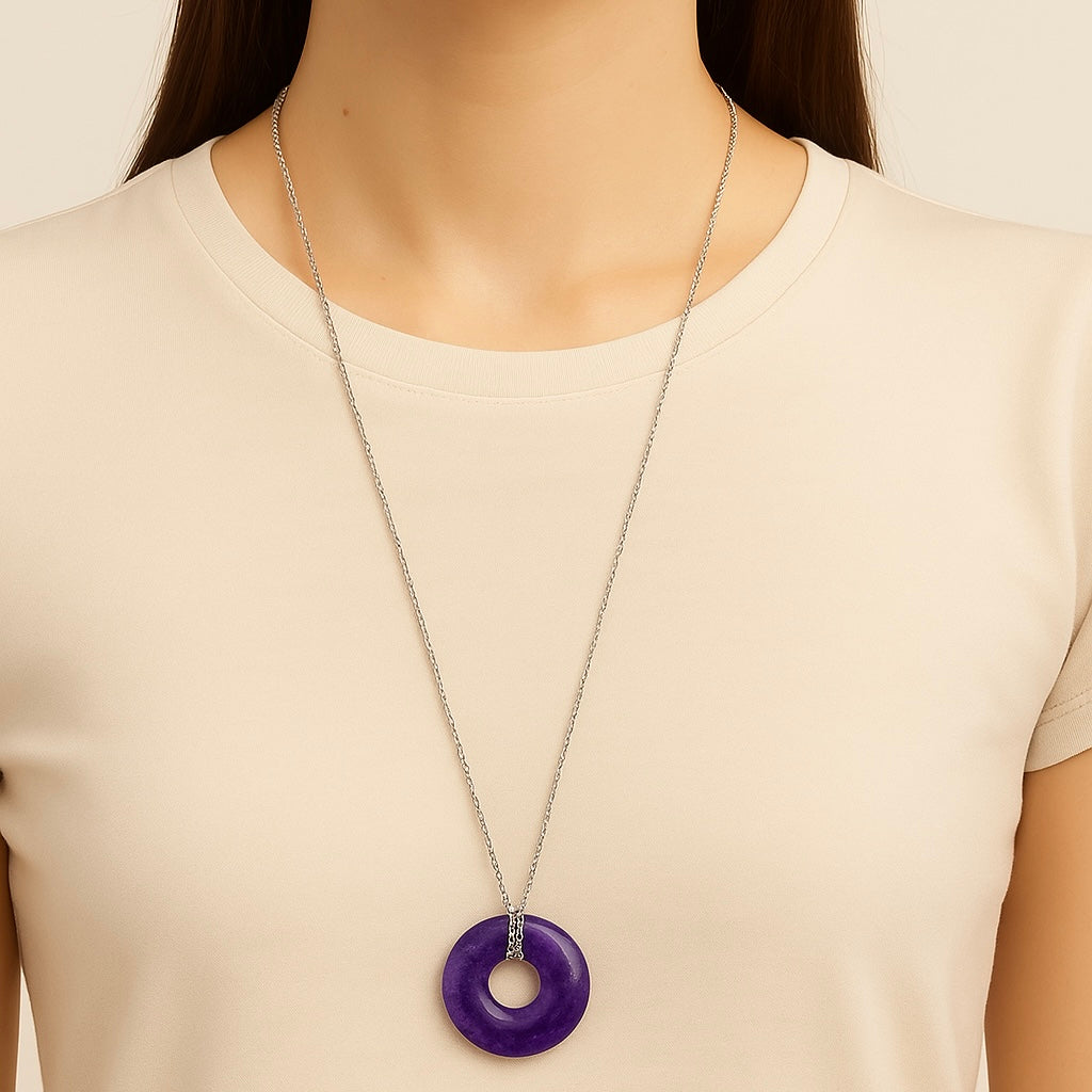Collier Donuts Améthyste