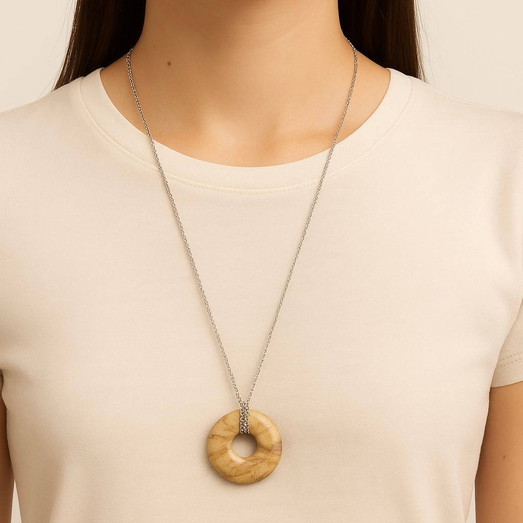 Collier Donuts Jaspe paysage