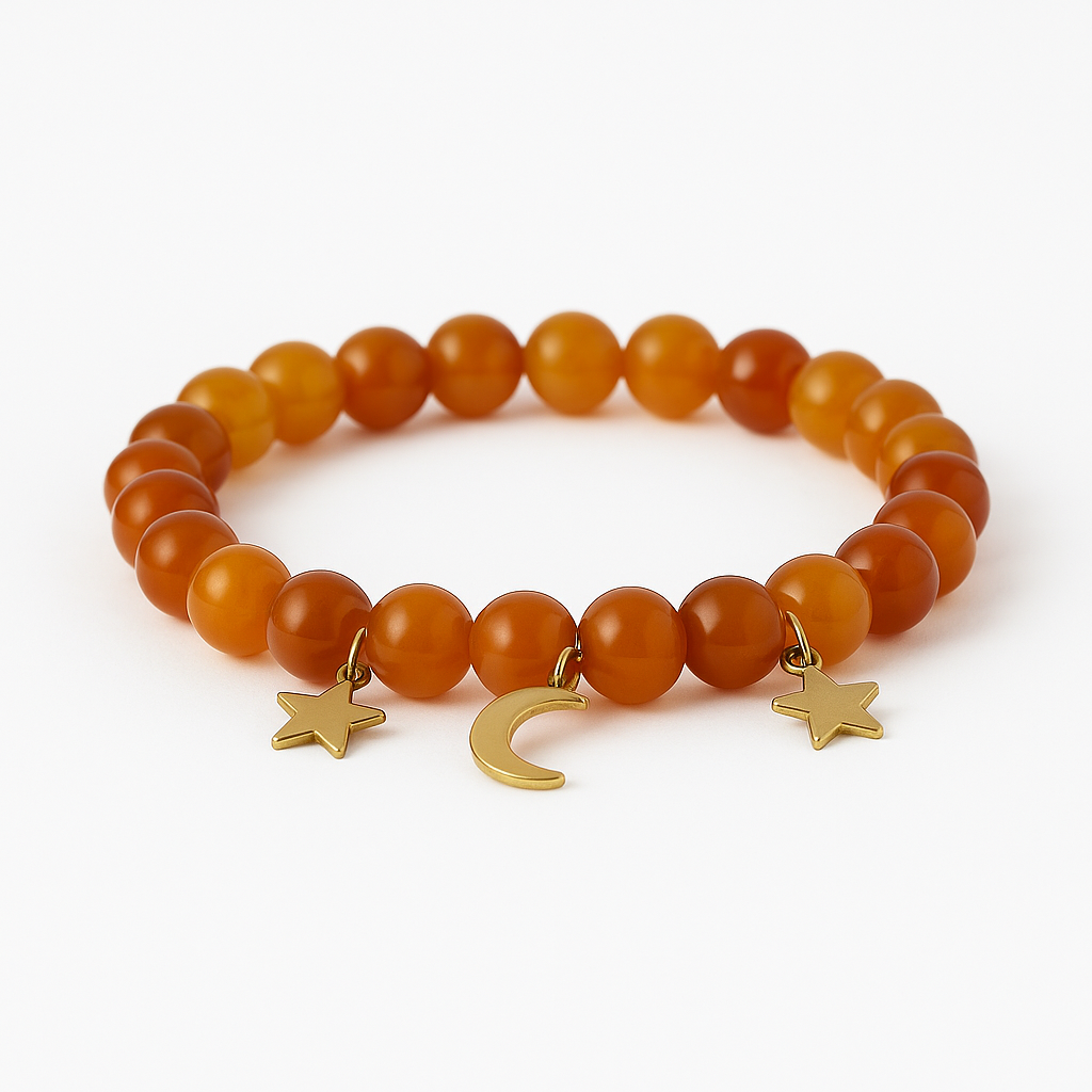 Bracelet Cornaline "Collection Halloween"