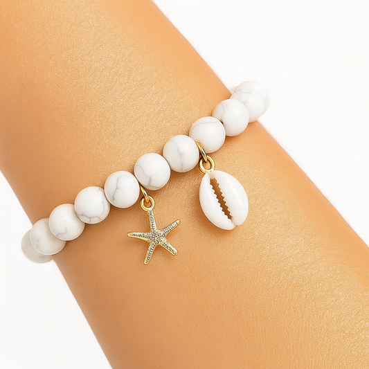 Bracelet Howlite "Collection Grand Large"