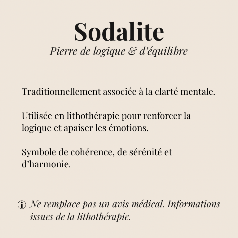 Bracelet Sodalite « Collection essentielle »
