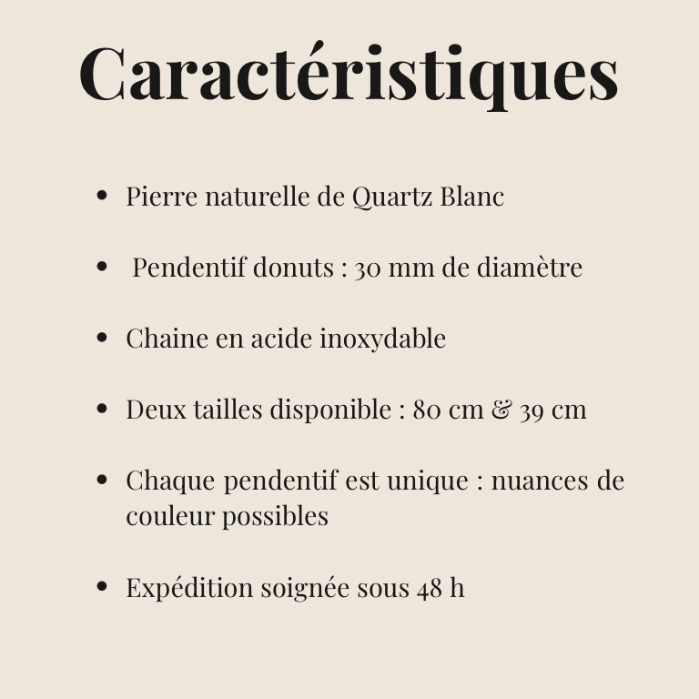 Collier Donuts Améthyste