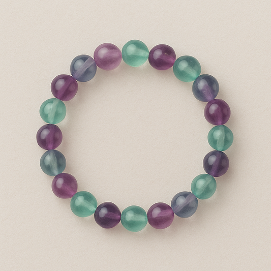 Bracelet Fluorite multicolore « Collection essentielle » (Chine A)
