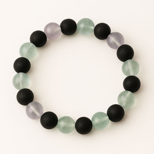 Bracelet en Fluorite « Collection Volcanique » (Chine A)