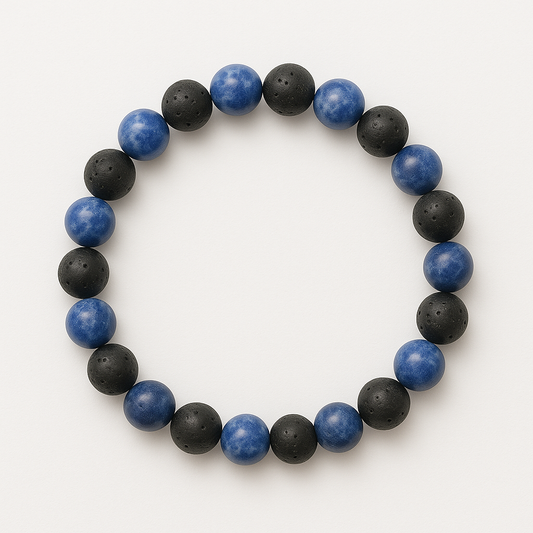 Bracelet Sodalite « Collection Volcanique » (Brésil AB)