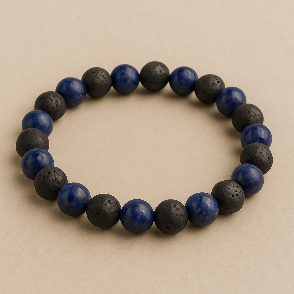 Bracelet Lapis Lazuli "Collection Volcanique"