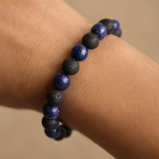 Bracelet Lapis Lazuli "Collection Volcanique"