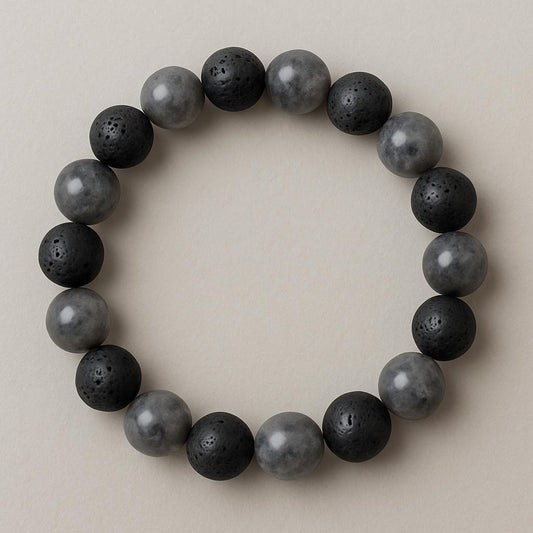 Bracelet Labradorite "Collection Volcanique" (Madagascar A)