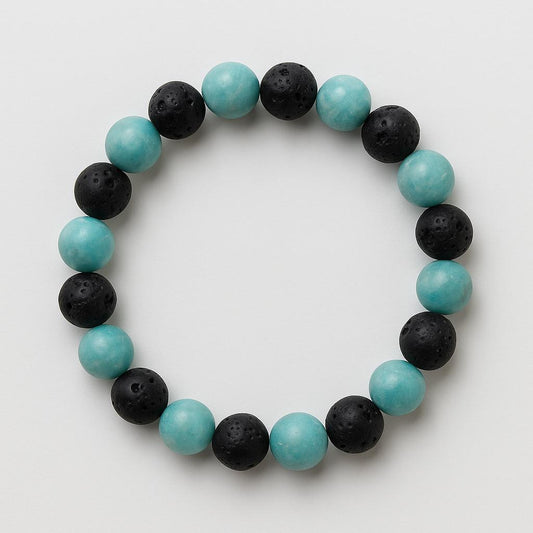 Bracelet Amazonite "Collection Volcanique"