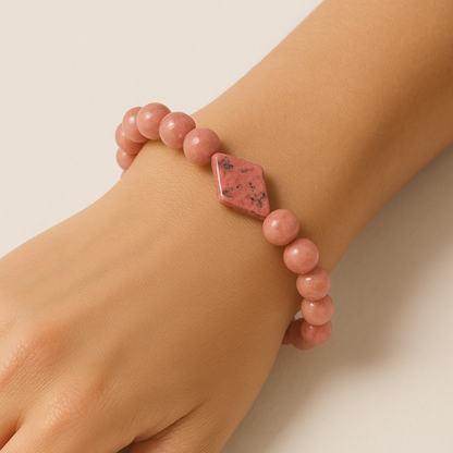 Bracelet Rhodonite "Collection Mosaïque"