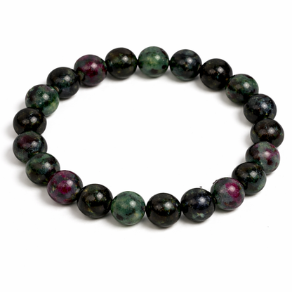 Bracelet Rubis Zoïsite "Collection Essentielle" (Tanzanie A)