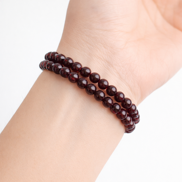 Bracelet Grenat Rouge "Collection Fusion" (Pakistan A)