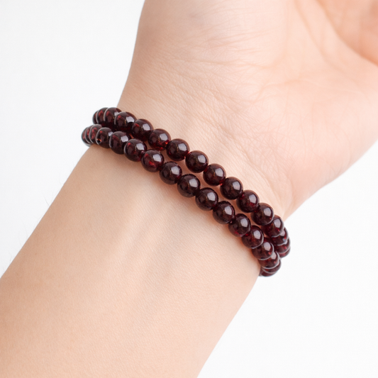 Bracelet Grenat Rouge "Collection Fusion" (Pakistan A)