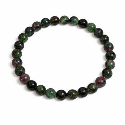 Bracelet Rubis Zoïsite "Collection Essentielle" (Tanzanie A)