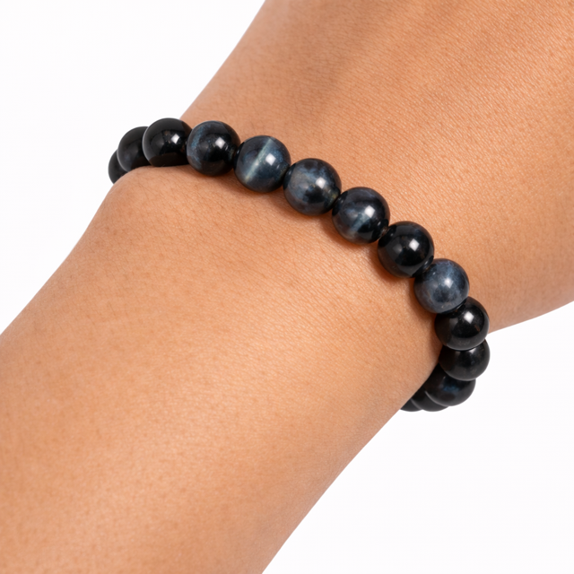 Bracelet Obsidienne Œil Céleste "Collection Essentielle" (Mexique AA)