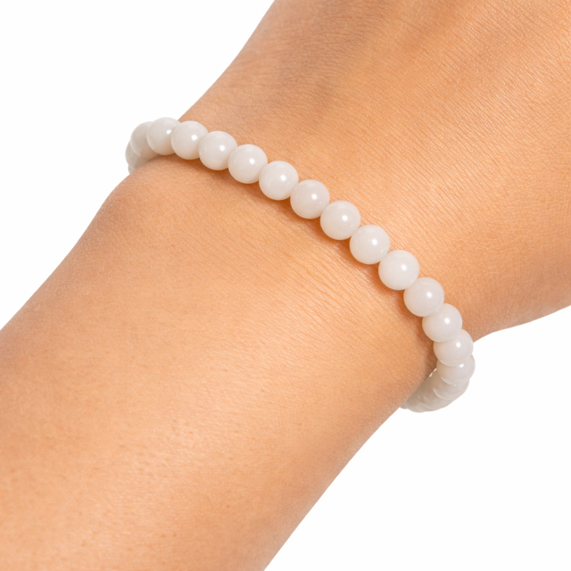 Bracelet Jade Blanc "Collection Essentielle" (Chine A)