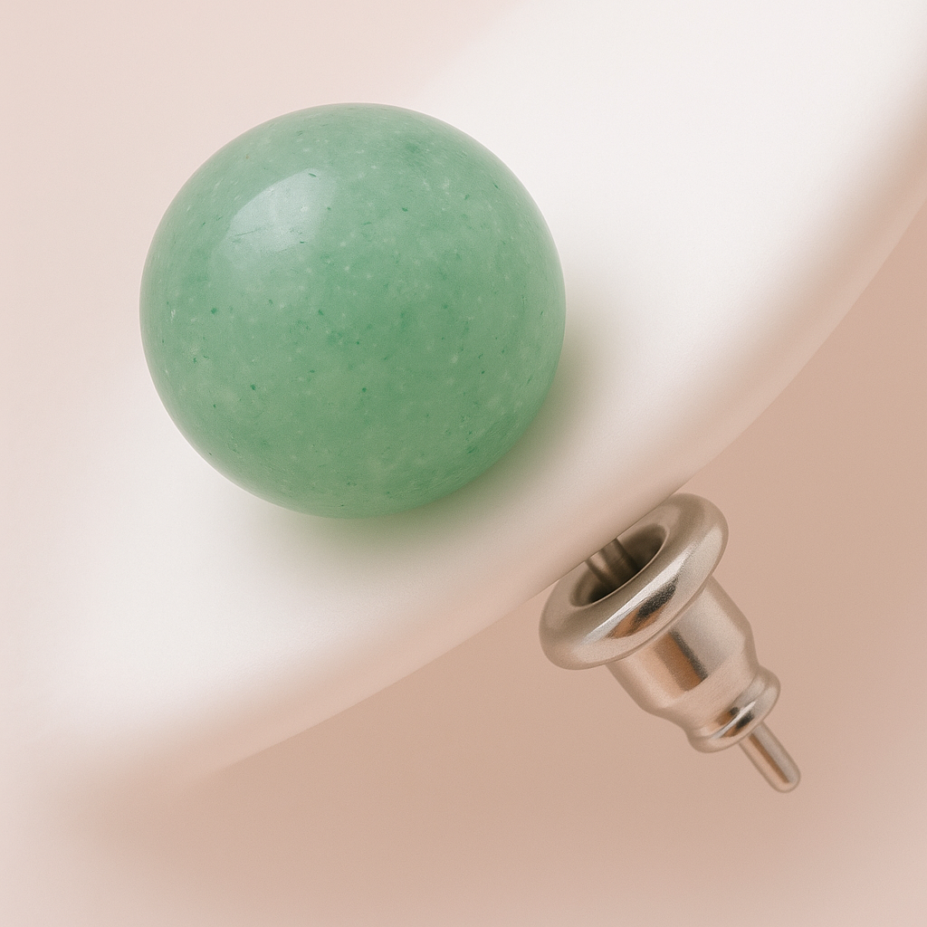 Boucles d’oreilles en Amazonite "Collection Perle"