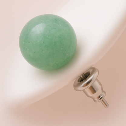 Boucles d’oreilles en Amazonite "Collection Perle"