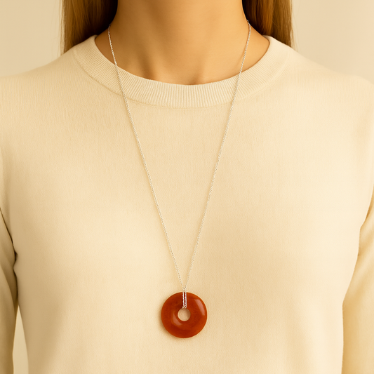 Collier Donuts Cornaline (Brésil A)