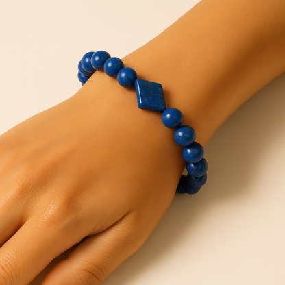Bracelet Lapis-Lazuli "Collection Mosaïque"