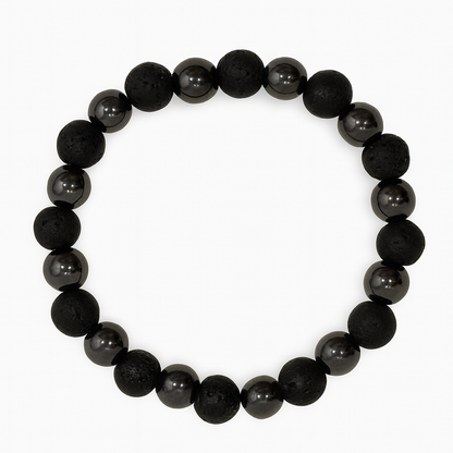 Bracelet Hématite "Collection Volcanique"