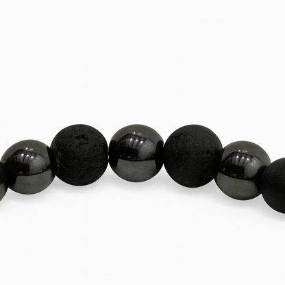 Bracelet Hématite "Collection Volcanique"