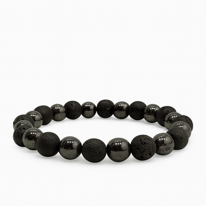 Bracelet Hématite "Collection Volcanique"