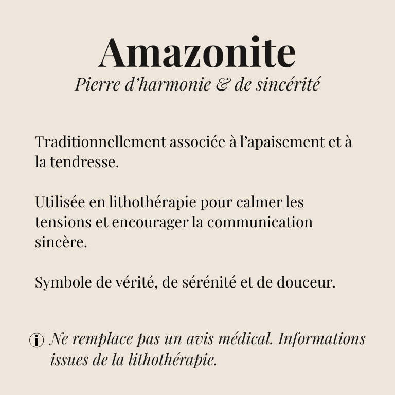 Bracelet Amazonite "Collection Essentielle"