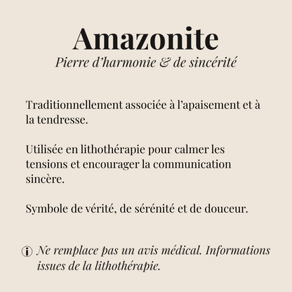 Bracelet Amazonite "Collection Essentielle"