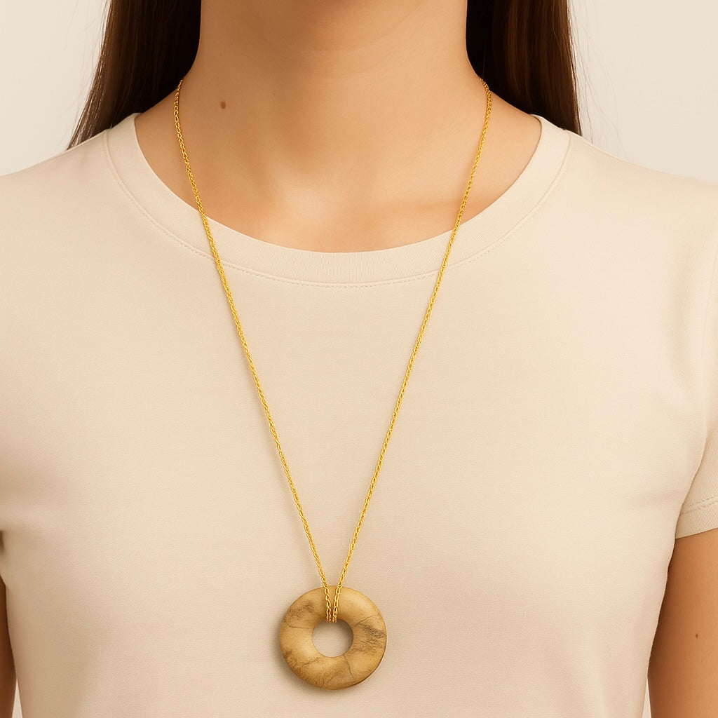 Collier Donuts Jaspe paysage