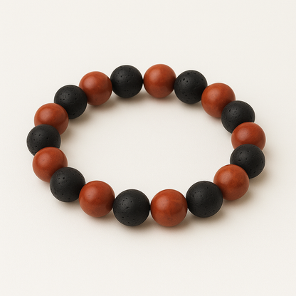 Bracelet Jaspe Rouge "Collection Volcanique"